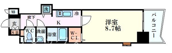 プレサンス本町プライムの物件間取画像